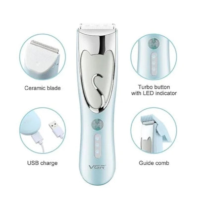 Pet Clipper, VGR V-203, Cordless, 5W, Ceramic Blade, 2 Accessories