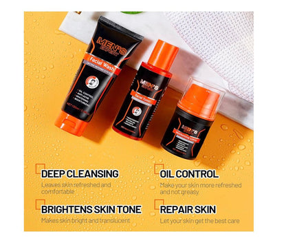 GuanJing Men's Expert Skin Care Sets Facial Wash, Facial Toner And Lotion