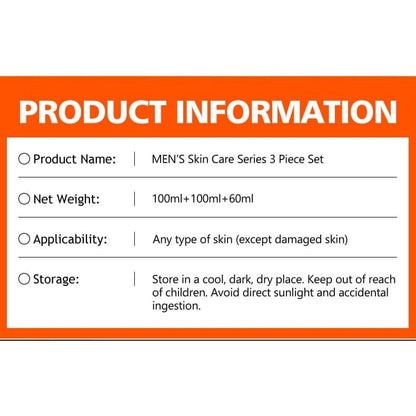 GuanJing Men's Expert Skin Care Sets Facial Wash, Facial Toner And Lotion