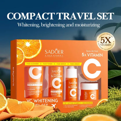 SADOER Vitamin C Travel Skincare Set