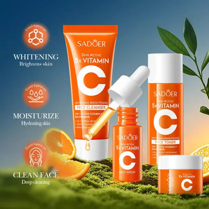 SADOER Vitamin C Travel Skincare Set