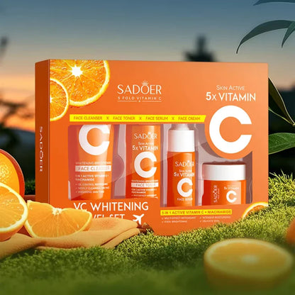 SADOER Vitamin C Travel Skincare Set