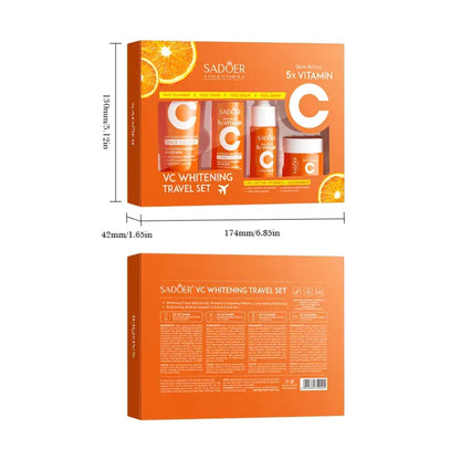 SADOER Vitamin C Travel Skincare Set