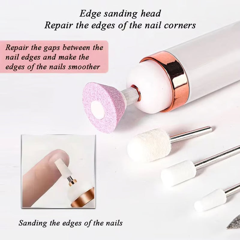 Finishing Touch Salon Nails - Professional Manicure Set for an at-Home Salon Experience - Files, Buffs, Shines, and Polishes for Instantly Beautiful Nails