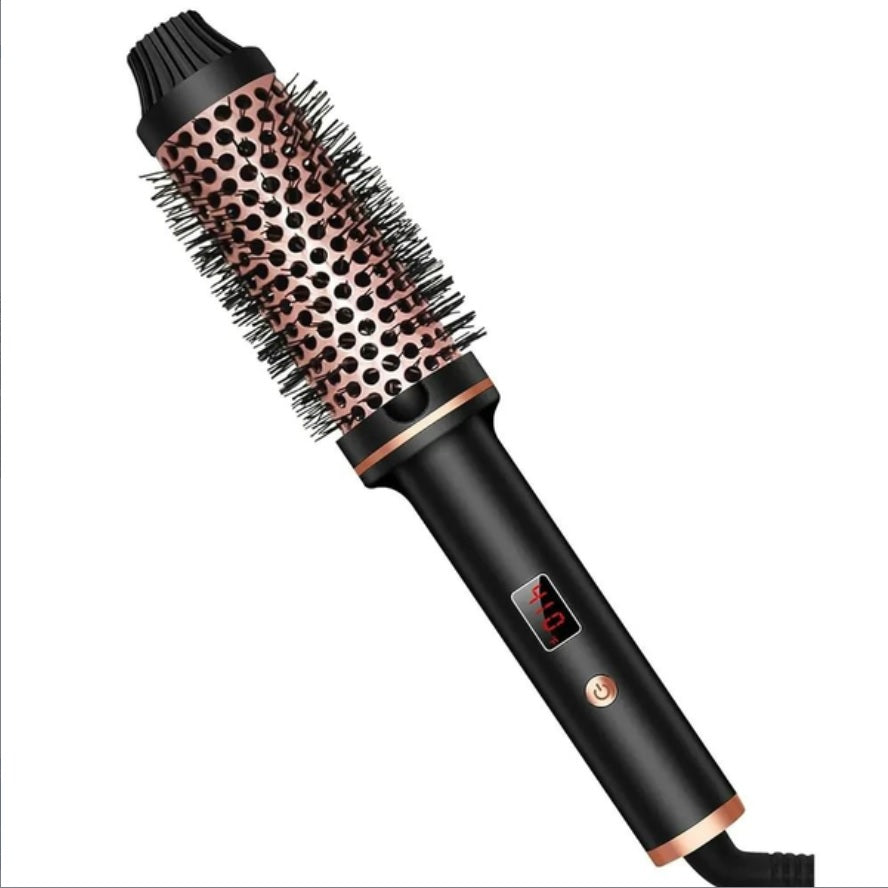 Thermal Brush 38mm 3  in 1 Hair Curler Straightener Styling Brush
