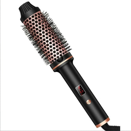 Thermal Brush 38mm 3  in 1 Hair Curler Straightener Styling Brush