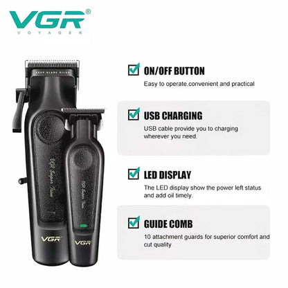 GR V- 197 & 995 Shadowtrim Barber Combo Set Clippers 2pcs