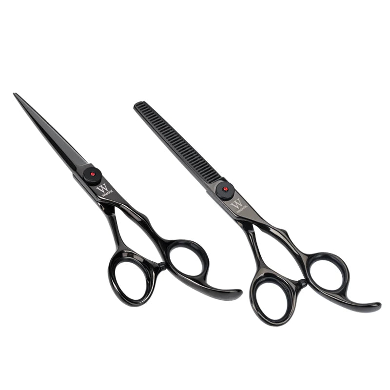 WMARK NG-PS002 Professional Hair Scissors Set – 6" Cutting & Thinning (9CR18 Steel)