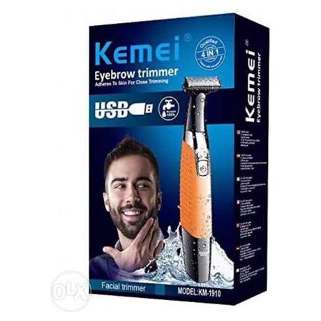 Kemei KM-1910 Rechargeable eyebrow and facial trimmer-bodygroom