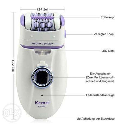 Kemei KM-1981 rechargeable epilator