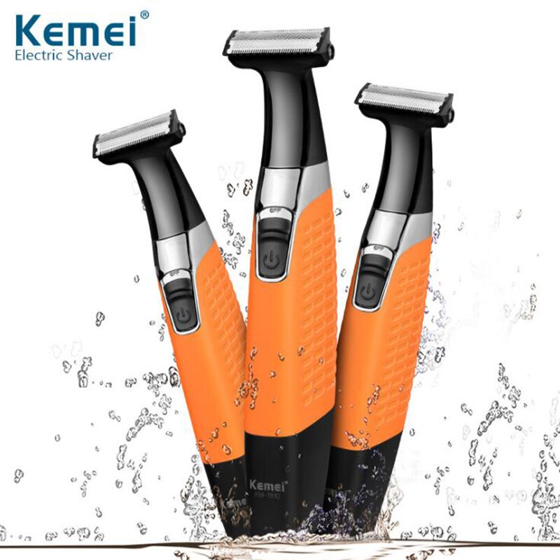 Kemei KM-1910 Rechargeable eyebrow and facial trimmer-bodygroom