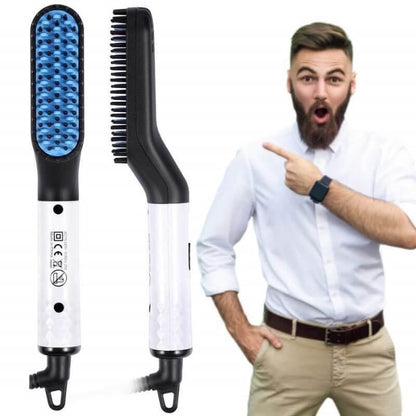Pro Beard Straightener with Ceramic Tourmaline Coated Barrel brush