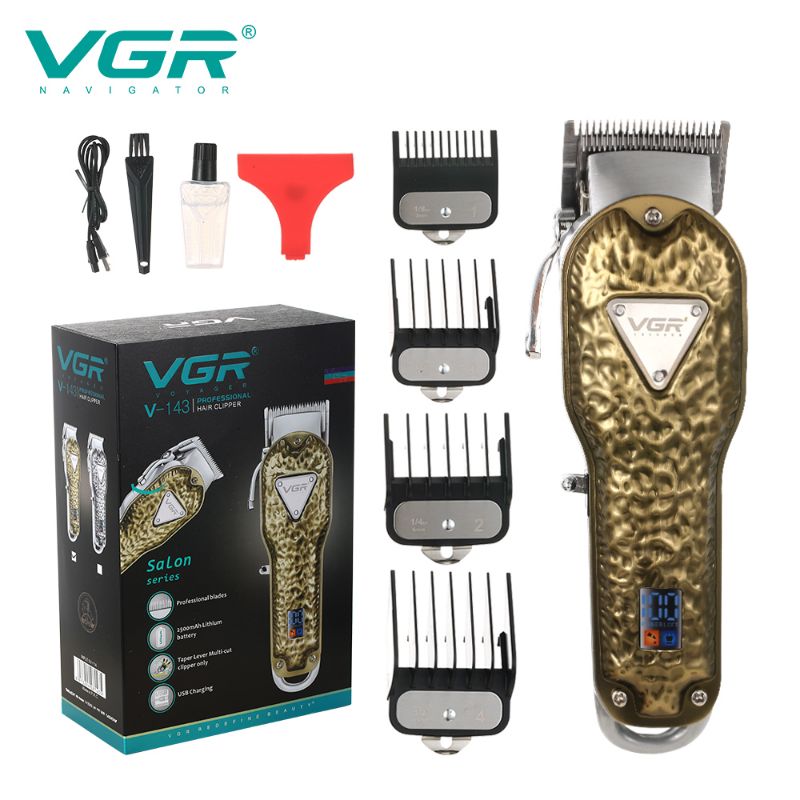 VGR V-143 Professional USB Rechargeable Barber Hair Clipper
