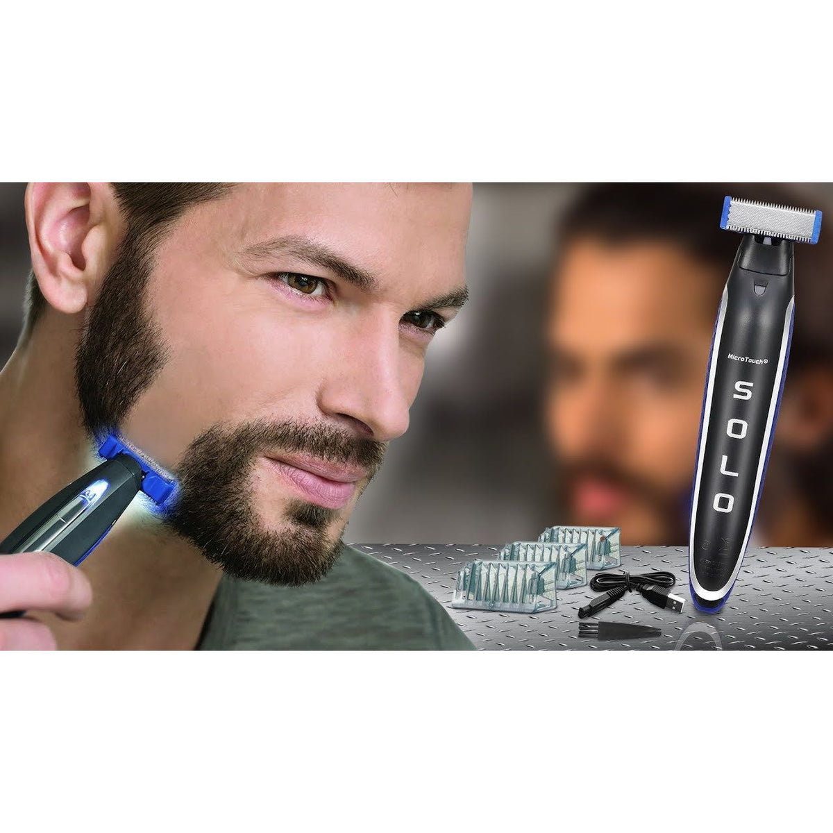 Micro Touch Battery Operated Razor Handle Micro Touch SOLO Rechargeable Shaver, Trimmer and Edger – BuyIt.lb
